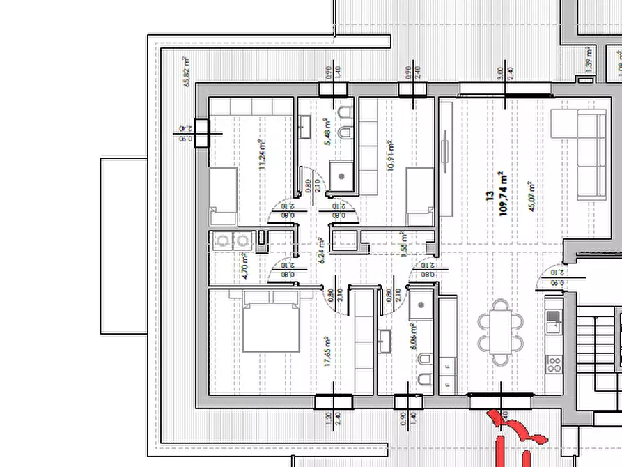 Immagine 10 di Attico in vendita  in via Ca Lin a Venezia