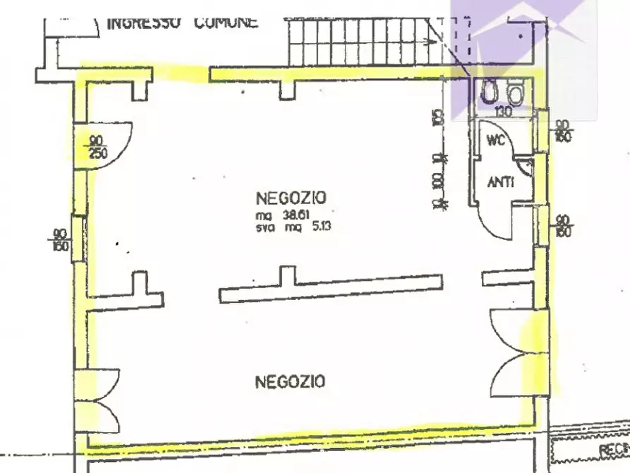 Immagine 1 di Negozio in affitto  a Camposampiero