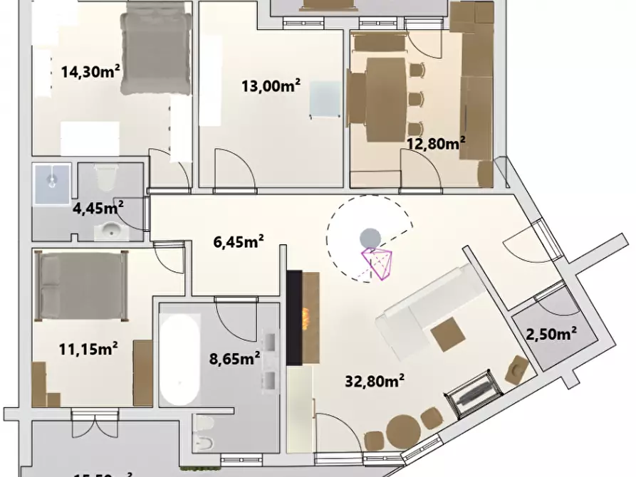 Immagine 22 di Appartamento in vendita  in Pineta a Laives .Leifers.