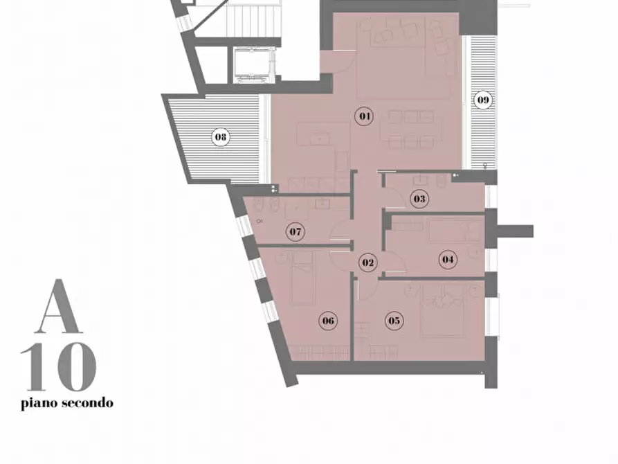 Immagine 23 di Attico in vendita  in Via Passiniotti a Montebelluna