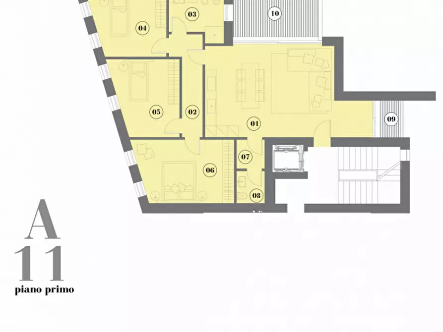 Immagine 22 di Attico in vendita  in Via Passiniotti a Montebelluna