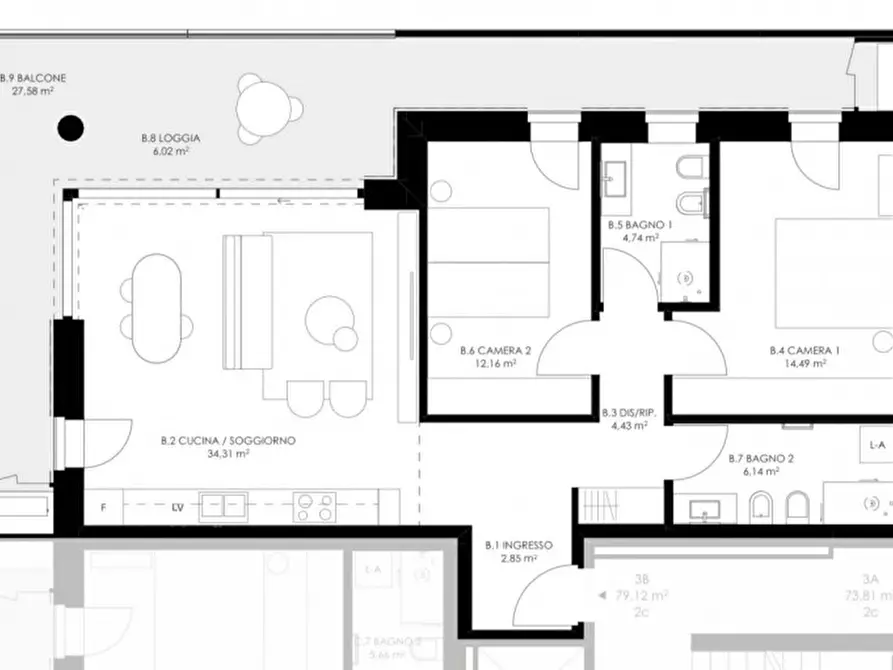 Immagine 21 di Appartamento in vendita  in Via Amerigo Vespucci a Castelfranco Veneto