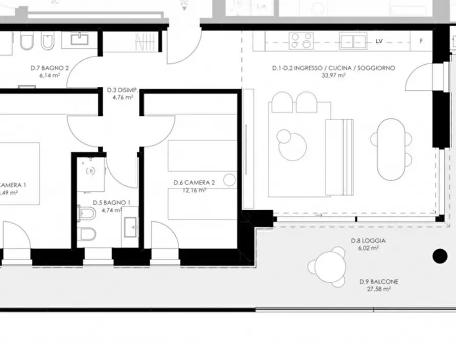 Immagine 21 di Appartamento in vendita  in Via Amerigo Vespucci a Castelfranco Veneto