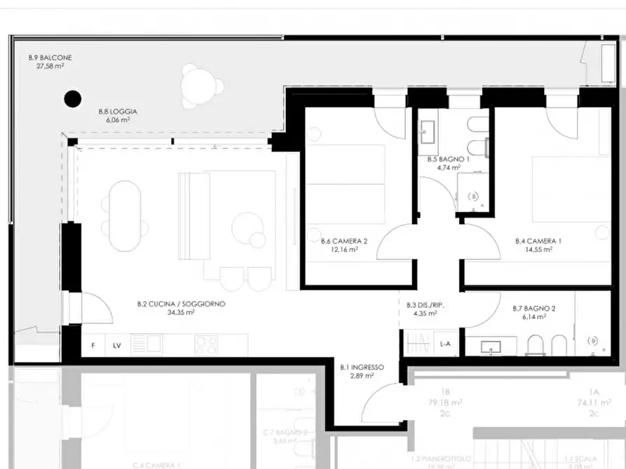 Immagine 21 di Appartamento in vendita  in Via Amerigo Vespucci a Castelfranco Veneto