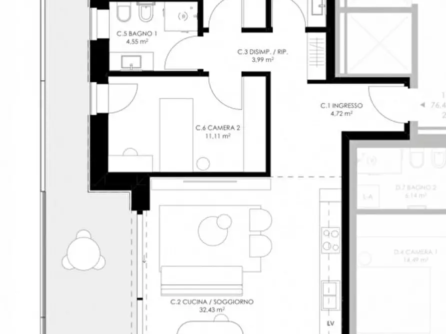 Immagine 22 di Appartamento in vendita  in Via Amerigo Vespucci a Castelfranco Veneto