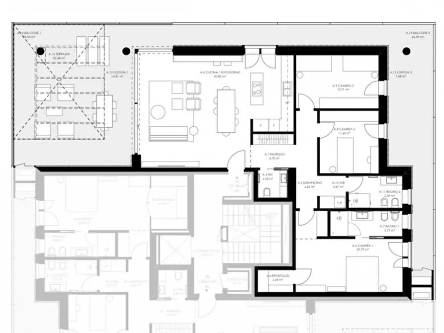 Immagine 21 di Appartamento in vendita  in Via Amerigo Vespucci a Castelfranco Veneto