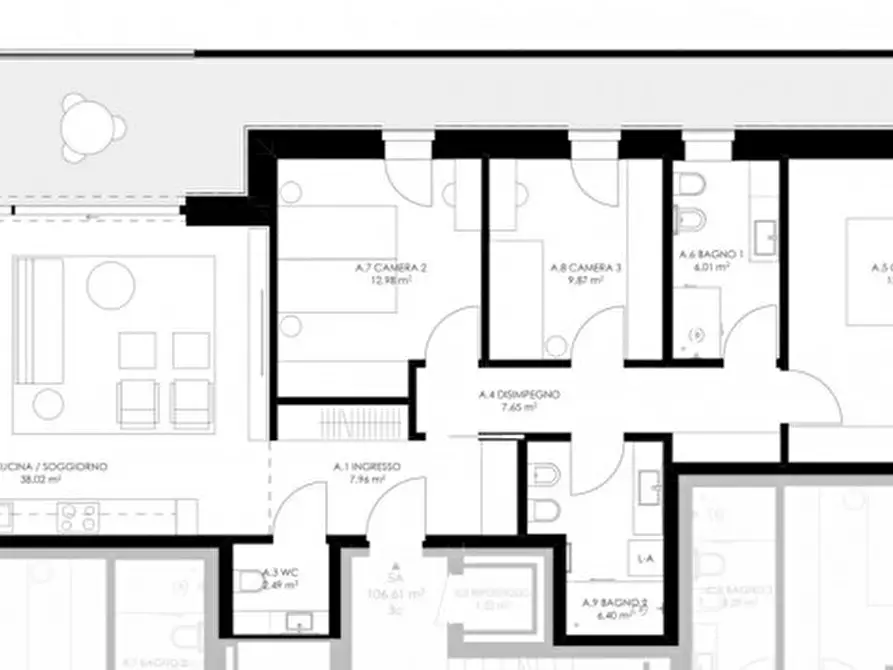 Immagine 22 di Appartamento in vendita  in Via Amerigo Vespucci a Castelfranco Veneto