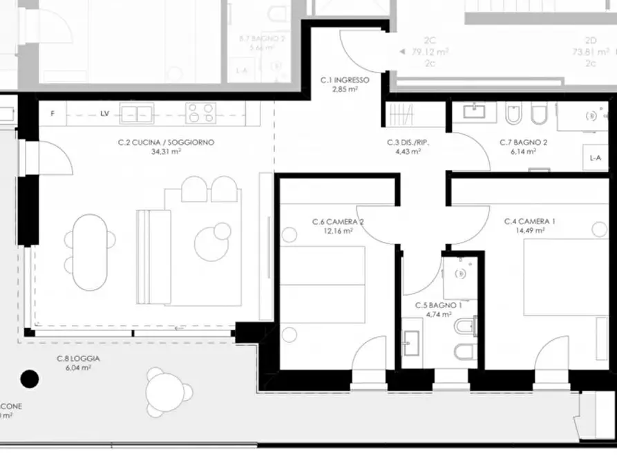 Immagine 21 di Appartamento in vendita  in Via Amerigo Vespucci a Castelfranco Veneto