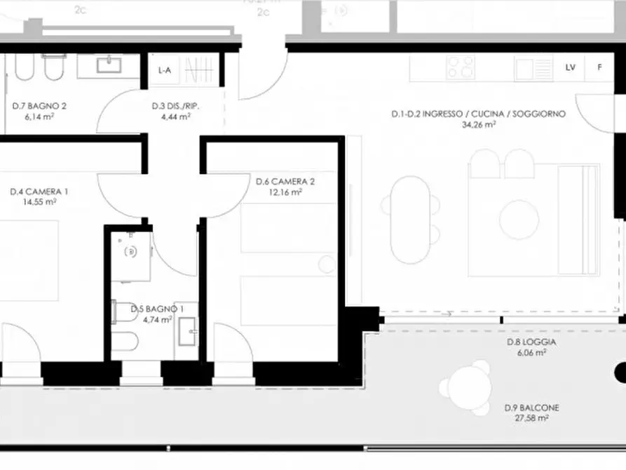 Immagine 25 di Appartamento in vendita  in Via Amerigo Vespucci a Castelfranco Veneto