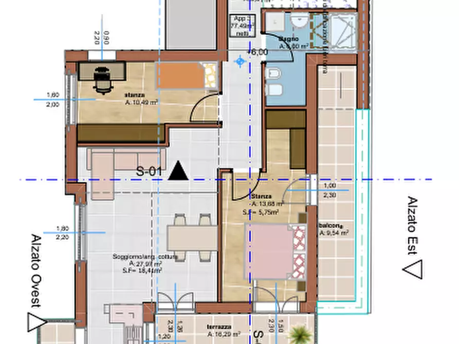 Immagine 5 di Appartamento in vendita  in Via Brennero - Brennerstraße a Laives .Leifers.