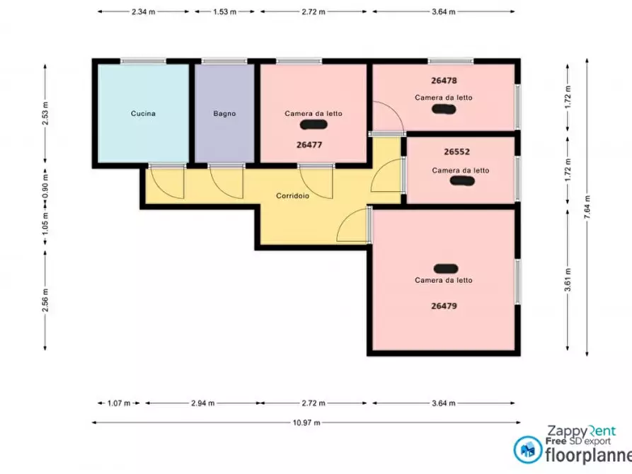 Immagine 20 di Camera in affitto  in Viale Zara a Milano