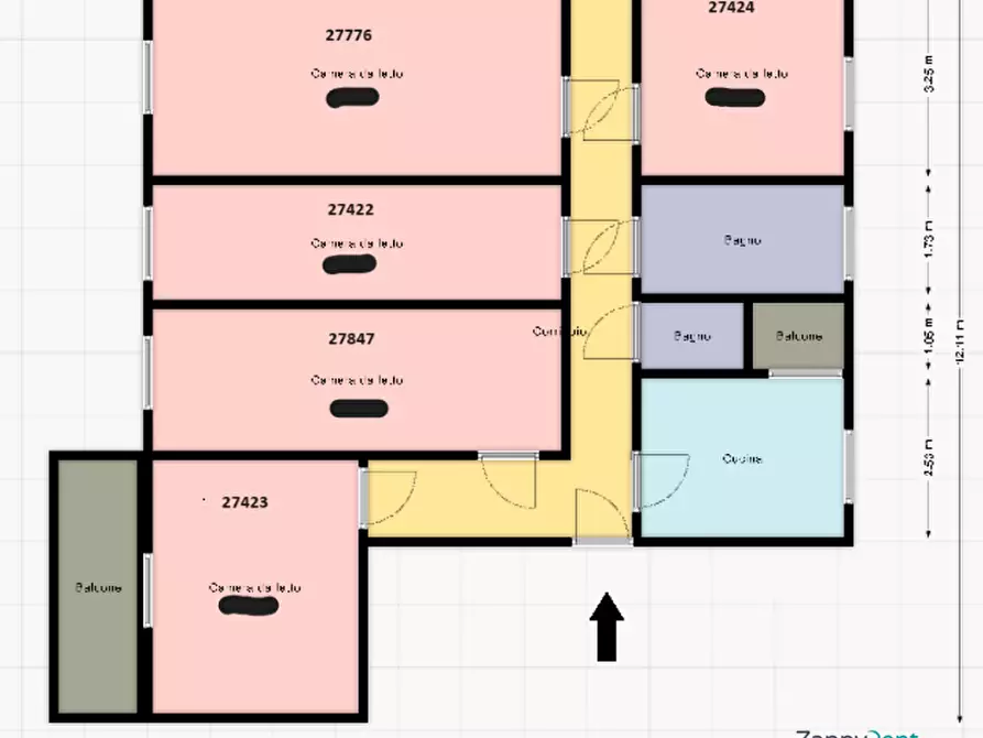 Immagine 23 di Camera in affitto  in Via Carlo Marx a Milano