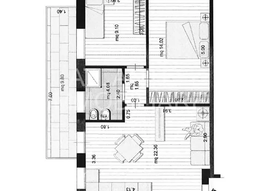 Immagine 19 di Appartamento in vendita  in Viale Bologna a Riccione