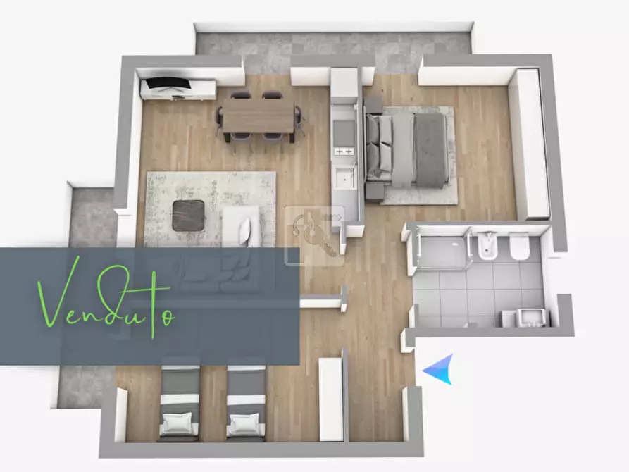 Immagine 2 di Appartamento in vendita  in Via Pier Antonio Cassoni a Ledro