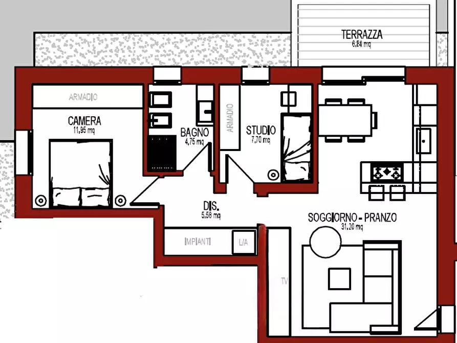 Immagine 21 di Appartamento in vendita  in via Enrico Fermi a Prata Di Pordenone