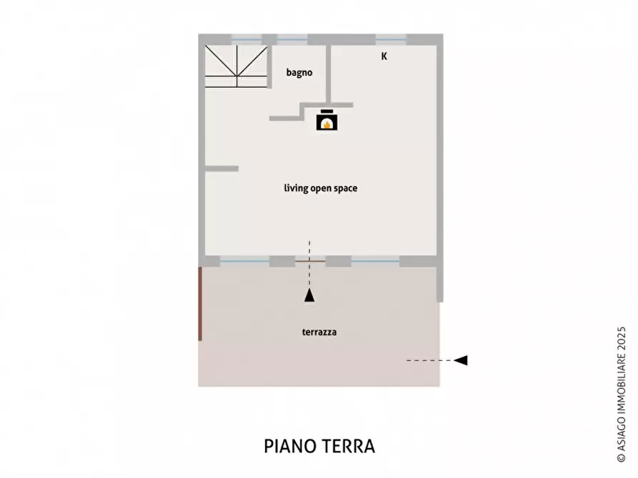 Immagine 33 di Villetta a schiera in vendita  in Via Campo 37 a Gallio