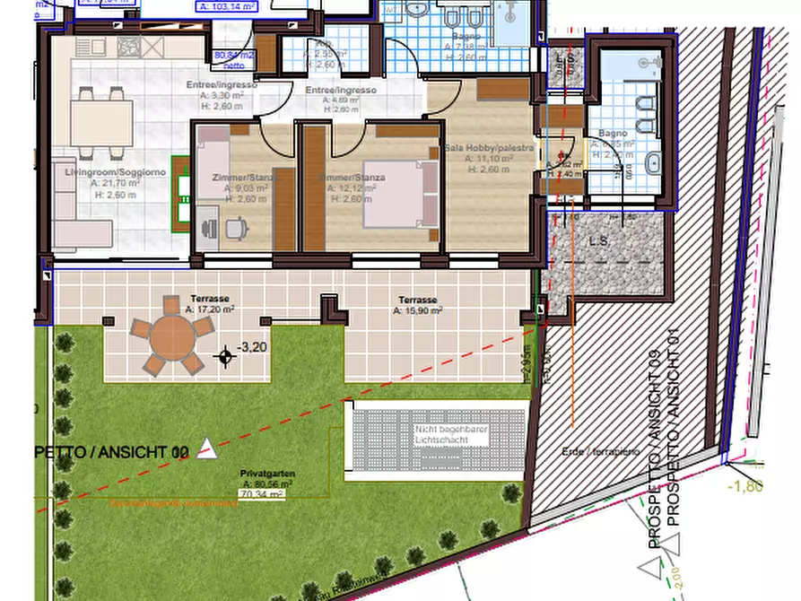 Immagine 15 di Appartamento in vendita  in Rittsteinweg - Via Rittstein a Appiano Sulla Strada Del Vino .Eppan An Der.