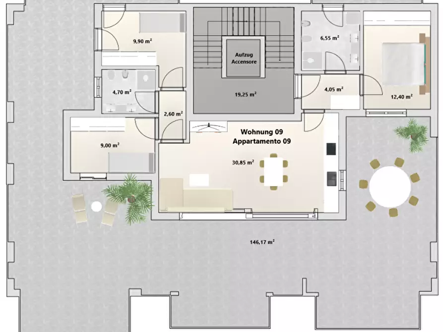 Immagine 12 di Attico in vendita  in Rittsteinweg - Via Rittstein a Appiano Sulla Strada Del Vino .Eppan An Der.