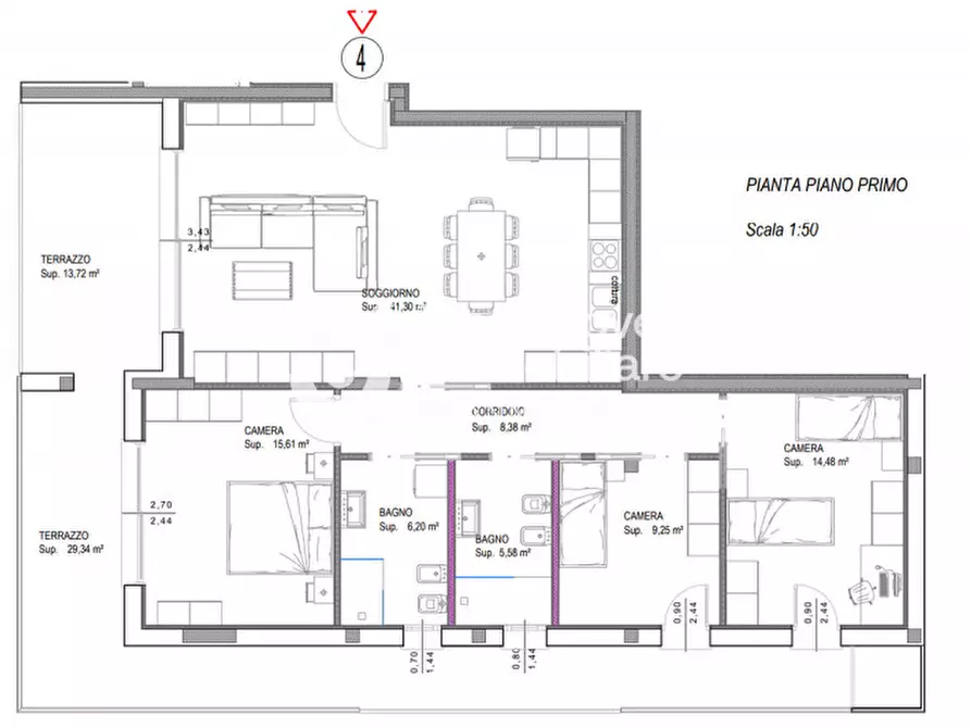 Immagine 28 di Appartamento in vendita  in Via Cesare Battisti a Istrana