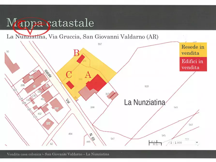 Immagine 13 di Rustico / casale in vendita  in via gruccia a San Giovanni Valdarno