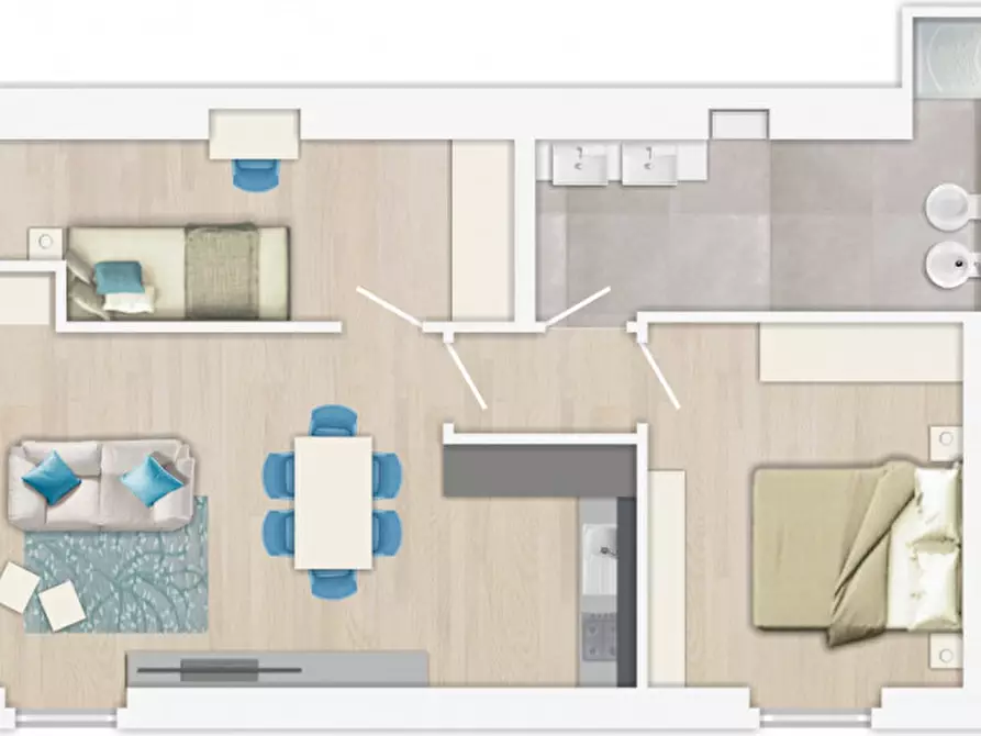 Immagine 7 di Appartamento in vendita  in Via R. Zandonai 37 a Villa Lagarina