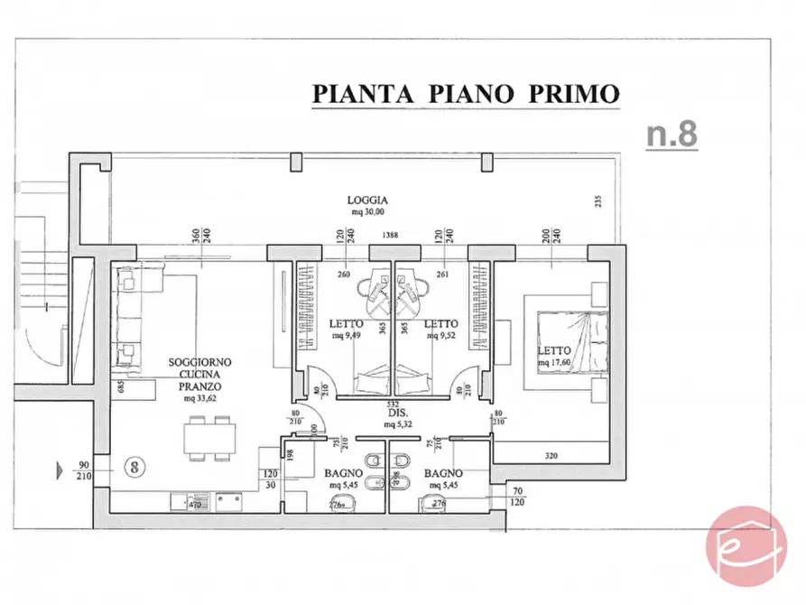 Immagine 13 di Appartamento in vendita  a Cesena