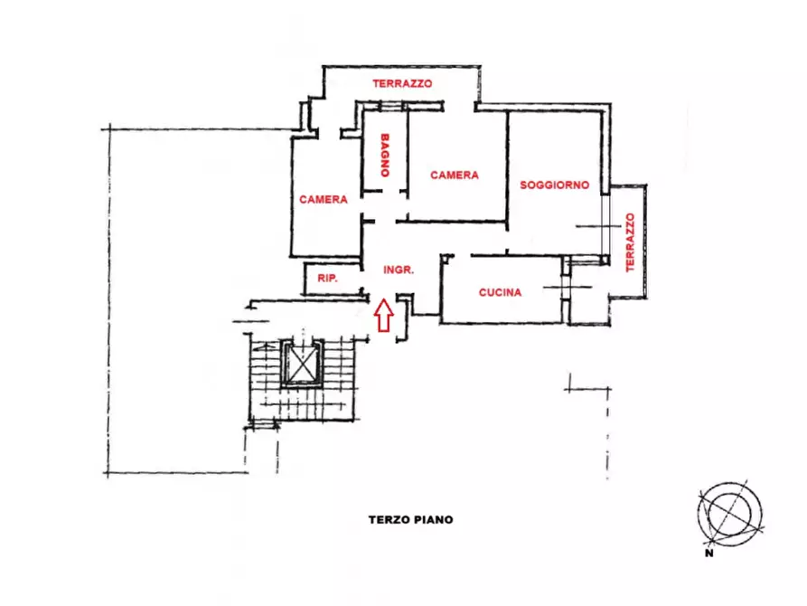 Immagine 24 di Appartamento in vendita  in Viale Divisione Julia a Vicenza