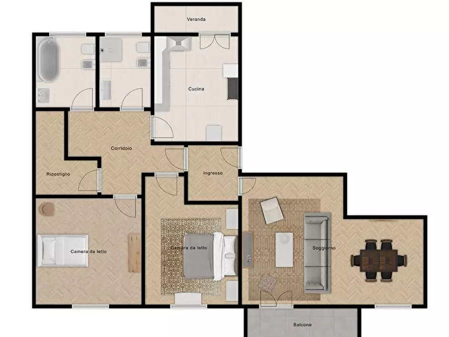 Immagine 22 di Appartamento in vendita  in Via Paolo Veronese 3 a Palermo