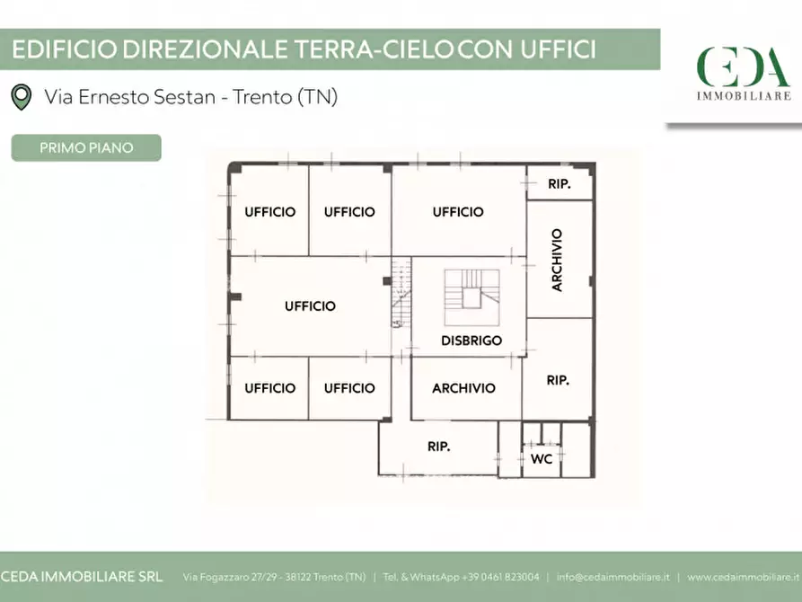 Immagine 1 di Ufficio in vendita  in via sestan a Trento