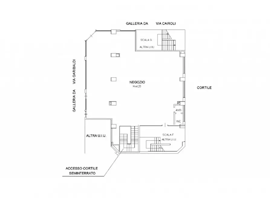Immagine 4 di Negozio in vendita  in Via Ernesto Cairoli, 5, 21100 Varese VA, Italia a Varese