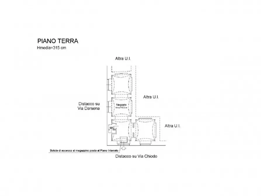 Immagine 12 di Negozio in vendita  in via Chiodo, N. 30 a Savona