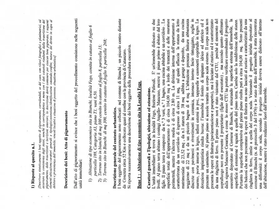 Immagine 8 di Appartamento in vendita  in Palinudo, Via Fego - 87050 Bianchi (CS) a Bianchi