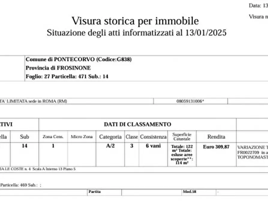 Immagine 1 di Appartamento in vendita  in Via Le Coste - 03037 Pontecorvo (FR) a Pontecorvo