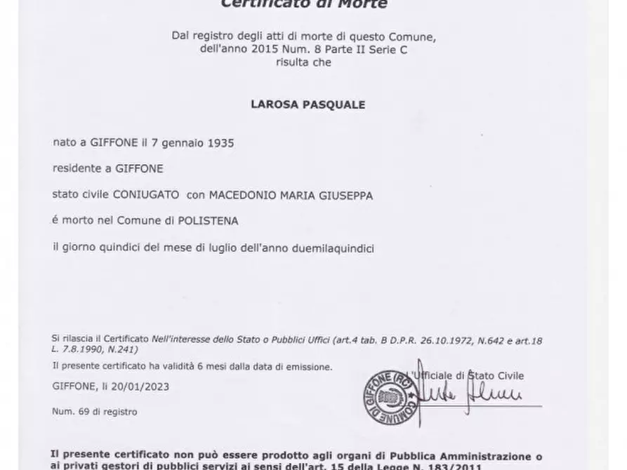 Immagine 17 di Appartamento in vendita  in via G Di Vittorio, 22 - 89020 Giffone (RC) a Giffone