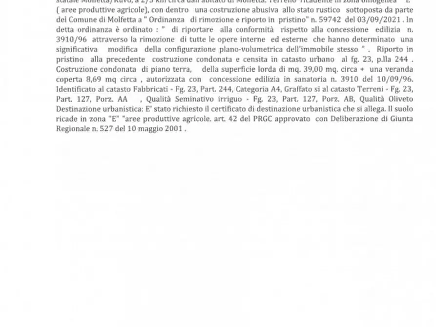 Immagine 7 di Appartamento in vendita  in Contrada San Chirico o Macchia delle Monache - 70056 Molfetta (BA) a Molfetta