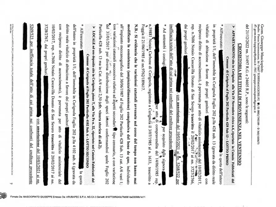 Immagine 18 di Appartamento in vendita  in Via IV Novembre, 4 - 71042 Cerignola (FG) a Cerignola