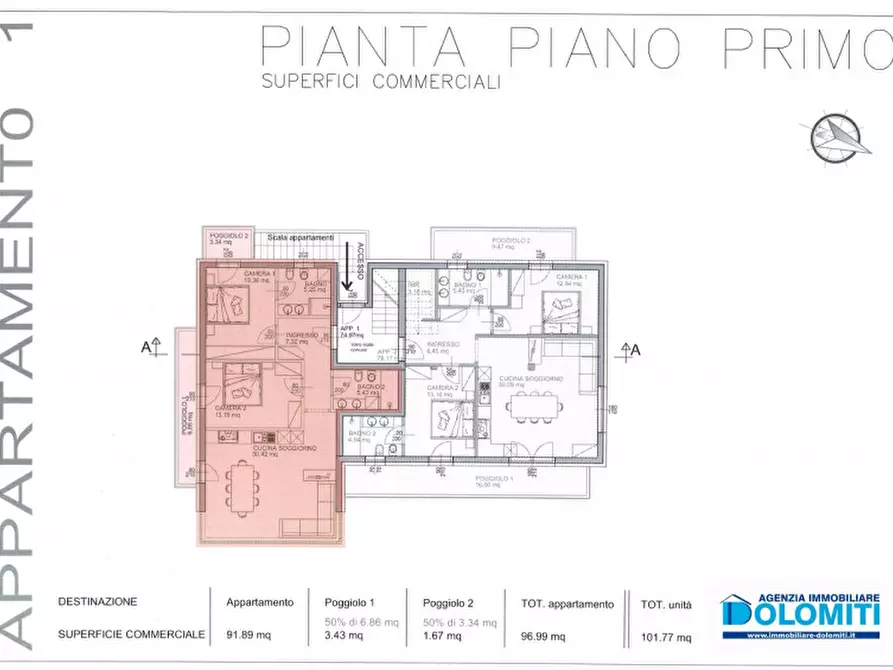 Immagine 6 di Appartamento in vendita  in Streda de Costa a Canazei