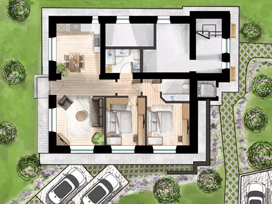 Immagine 9 di Appartamento in vendita  a Borgo D'anaunia