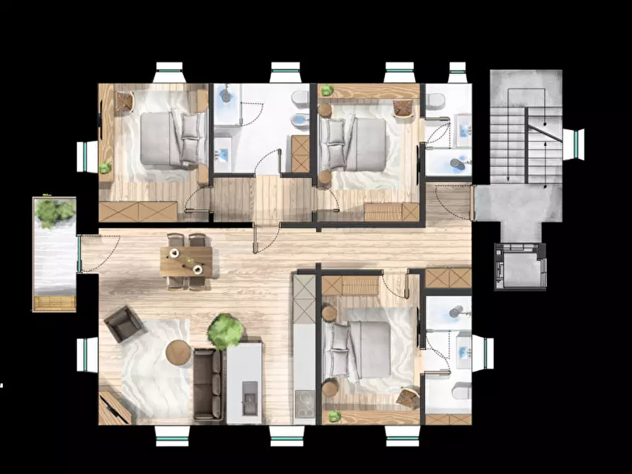 Immagine 10 di Appartamento in vendita  a Borgo D'anaunia