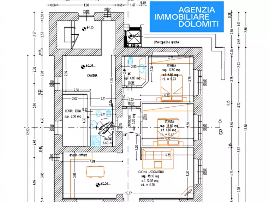 Immagine 14 di Appartamento in vendita  a Borgo D'anaunia