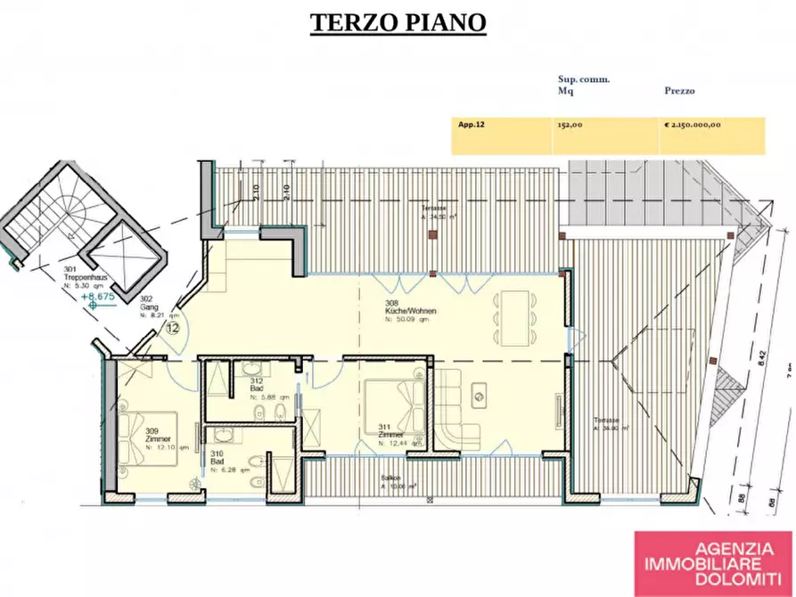 Immagine 10 di Attico in vendita  in Strada Colz a Badia .Abtei.