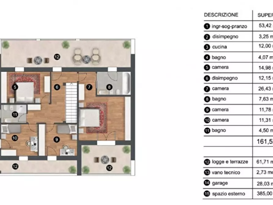 Immagine 8 di Casa indipendente in vendita  in Via Marcello Benedetto a Abano Terme