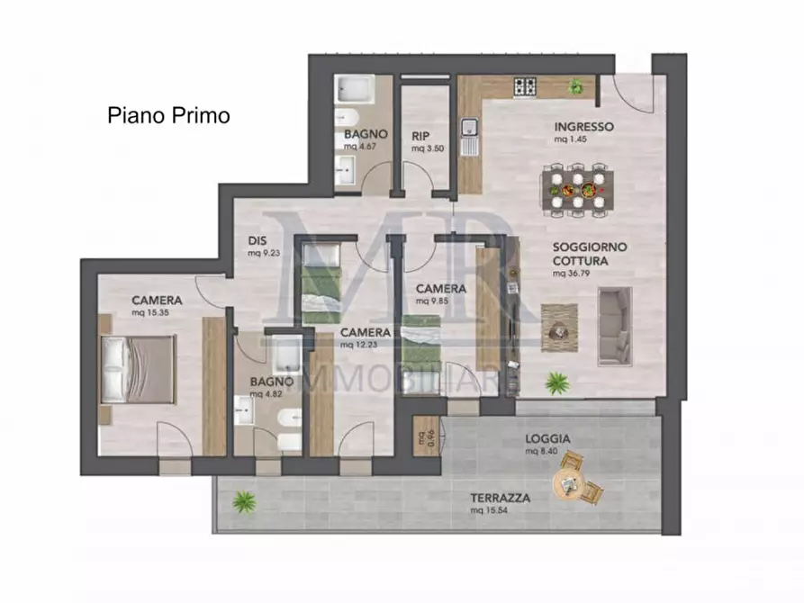 Immagine 9 di Appartamento in vendita  in Via Venezia a Rubano