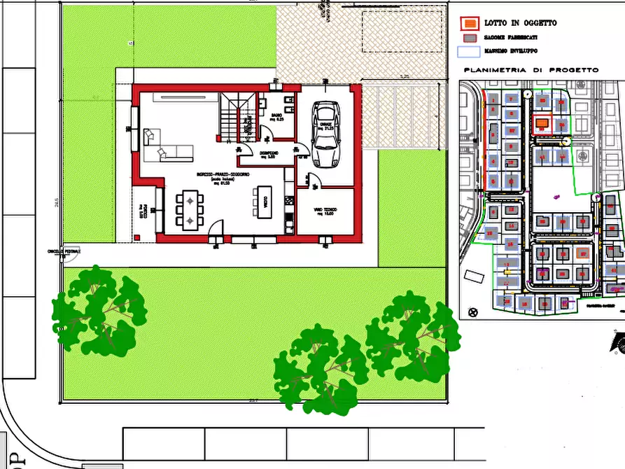 Immagine 2 di Terreno in vendita  in Via Vittorio Bachelet a Saonara