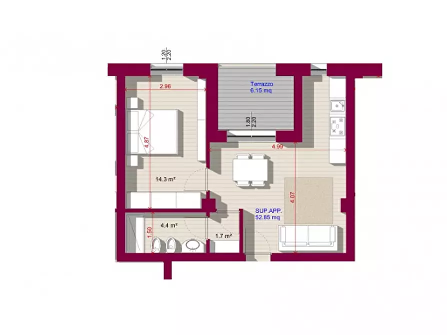 Immagine 13 di Appartamento in vendita  in Via Sertorio Pacifici a Terni