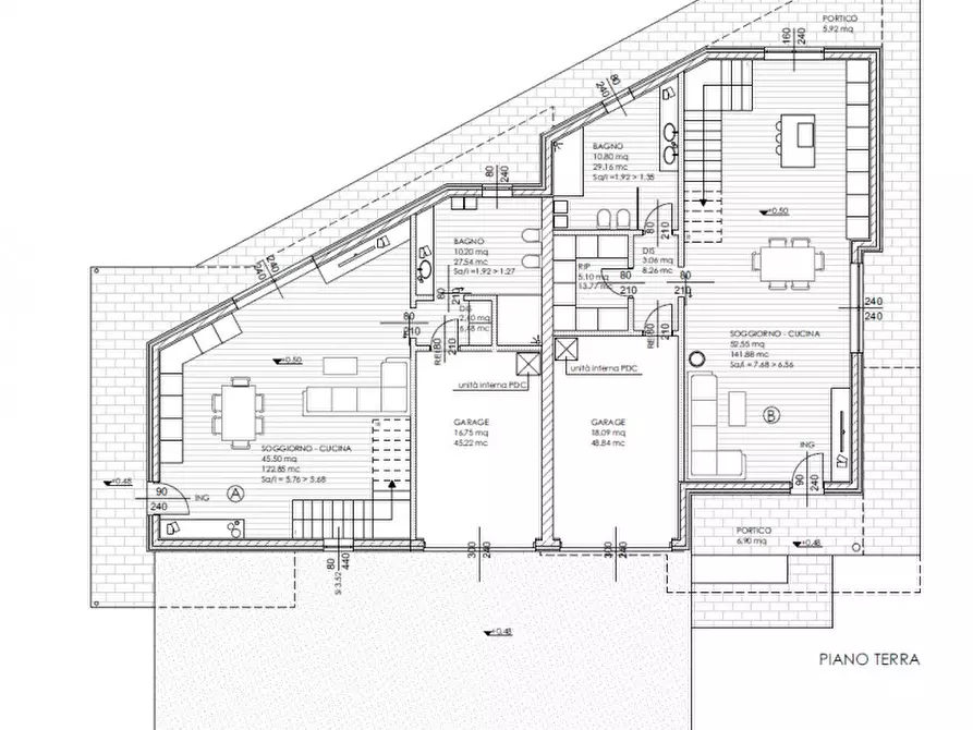 Immagine 9 di Casa bifamiliare in vendita  in via roma a Brugine