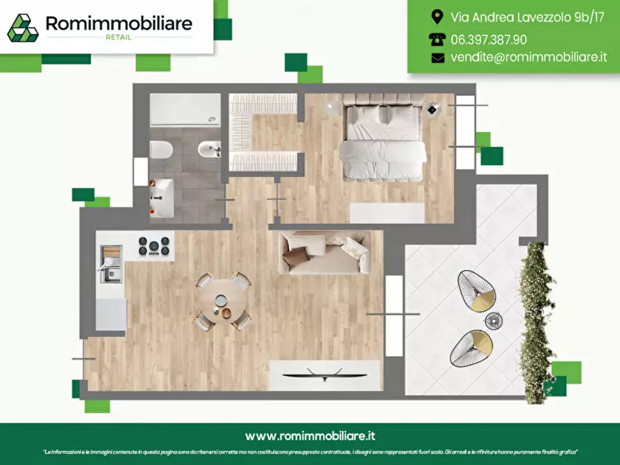 Immagine 18 di Appartamento in vendita  in Via Montegallo a Roma