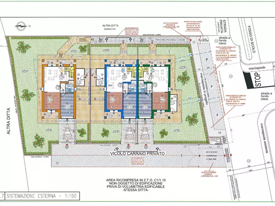 Immagine 15 di Casa trifamiliare in vendita  in Via Giovanni Paolo I a Campodoro