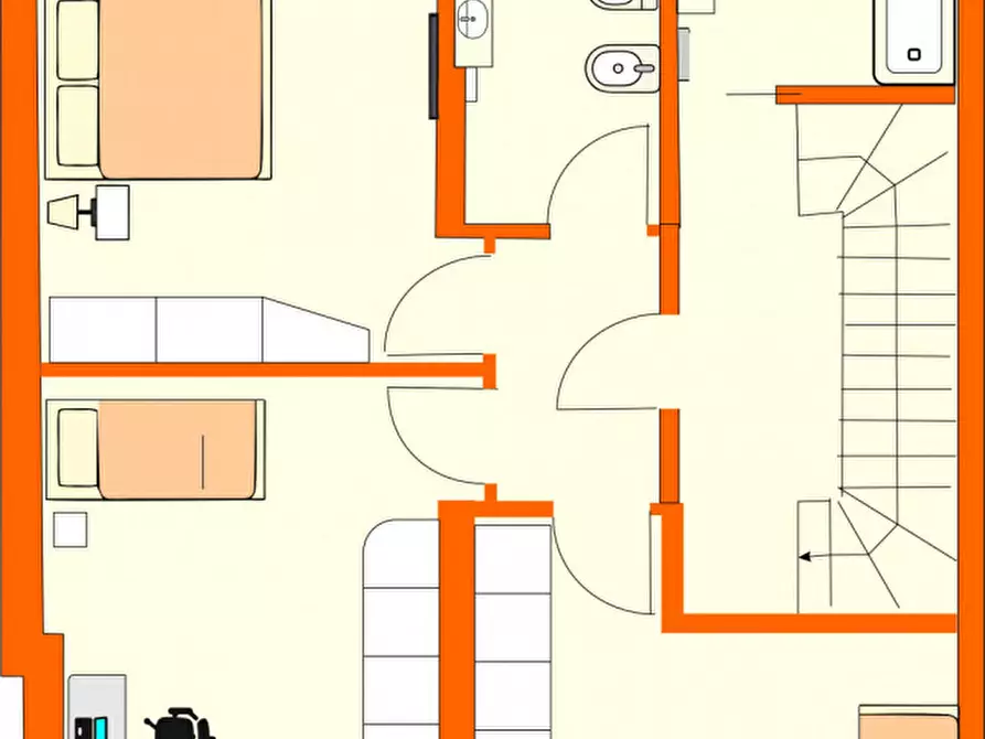 Immagine 27 di Casa bifamiliare in vendita  in via giacomo puccini a Costabissara