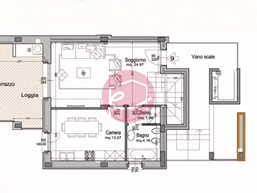 Immagine 16 di Appartamento in vendita  a Santarcangelo Di Romagna
